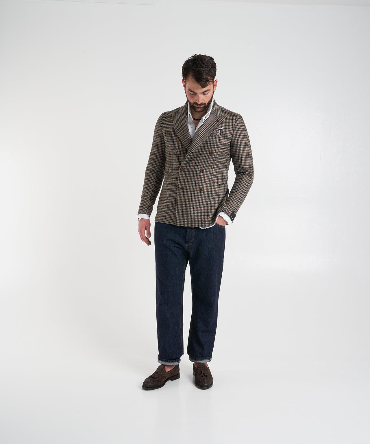 Virgin wool double-breasted blazer Product Image