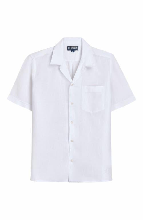 Mens Garment-Dyed Linen Camp Shirt Product Image