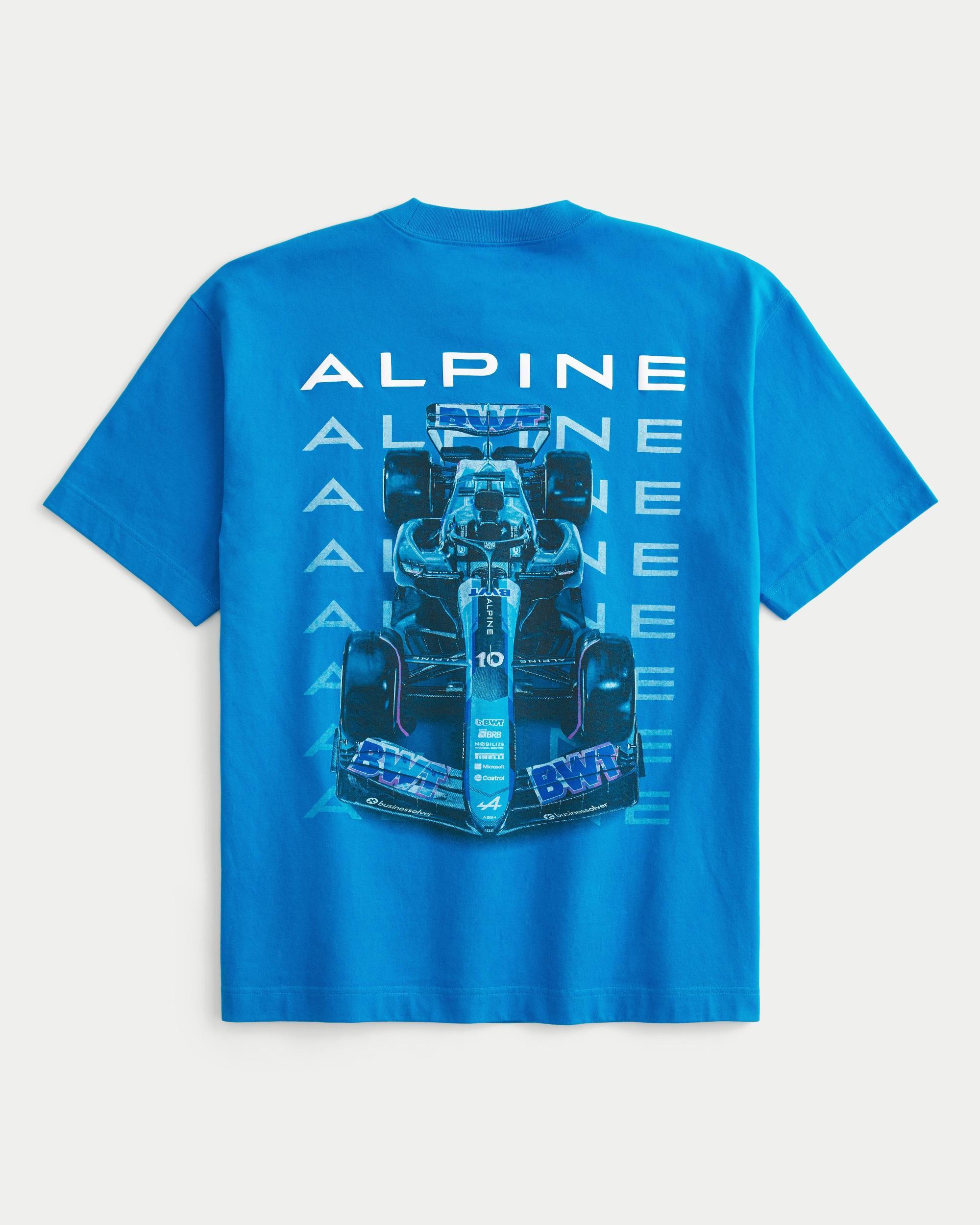 Boxy Heavyweight BWT Alpine F1 Team Graphic Tee Product Image