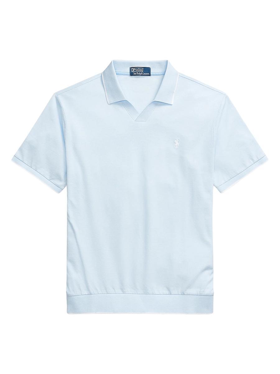 Mens Jacquard Mesh Polo Shirt Product Image