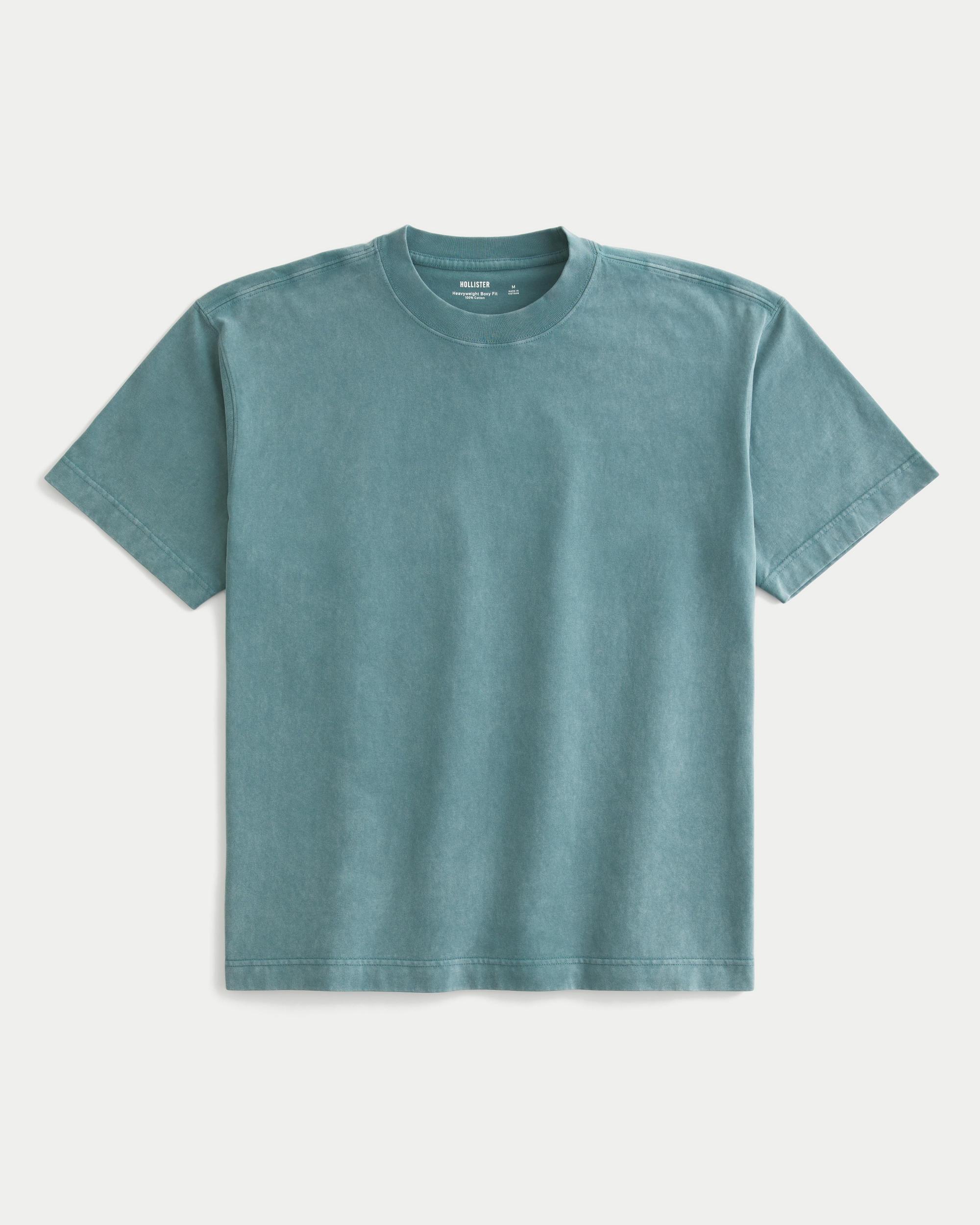 Boxy Heavyweight Washed Crew T-Shirt Product Image