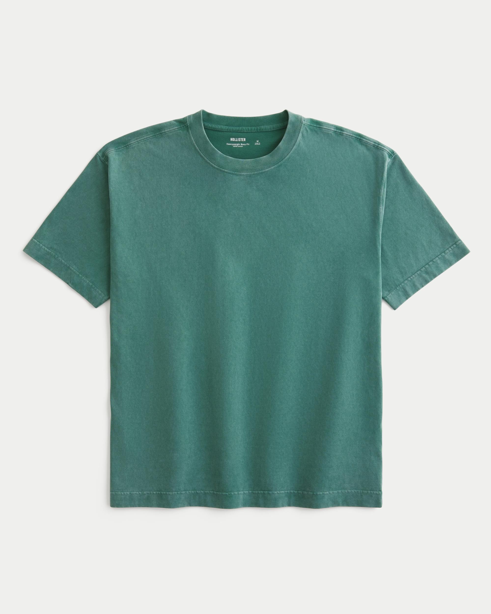 Boxy Heavyweight Camo Crew T-Shirt Product Image