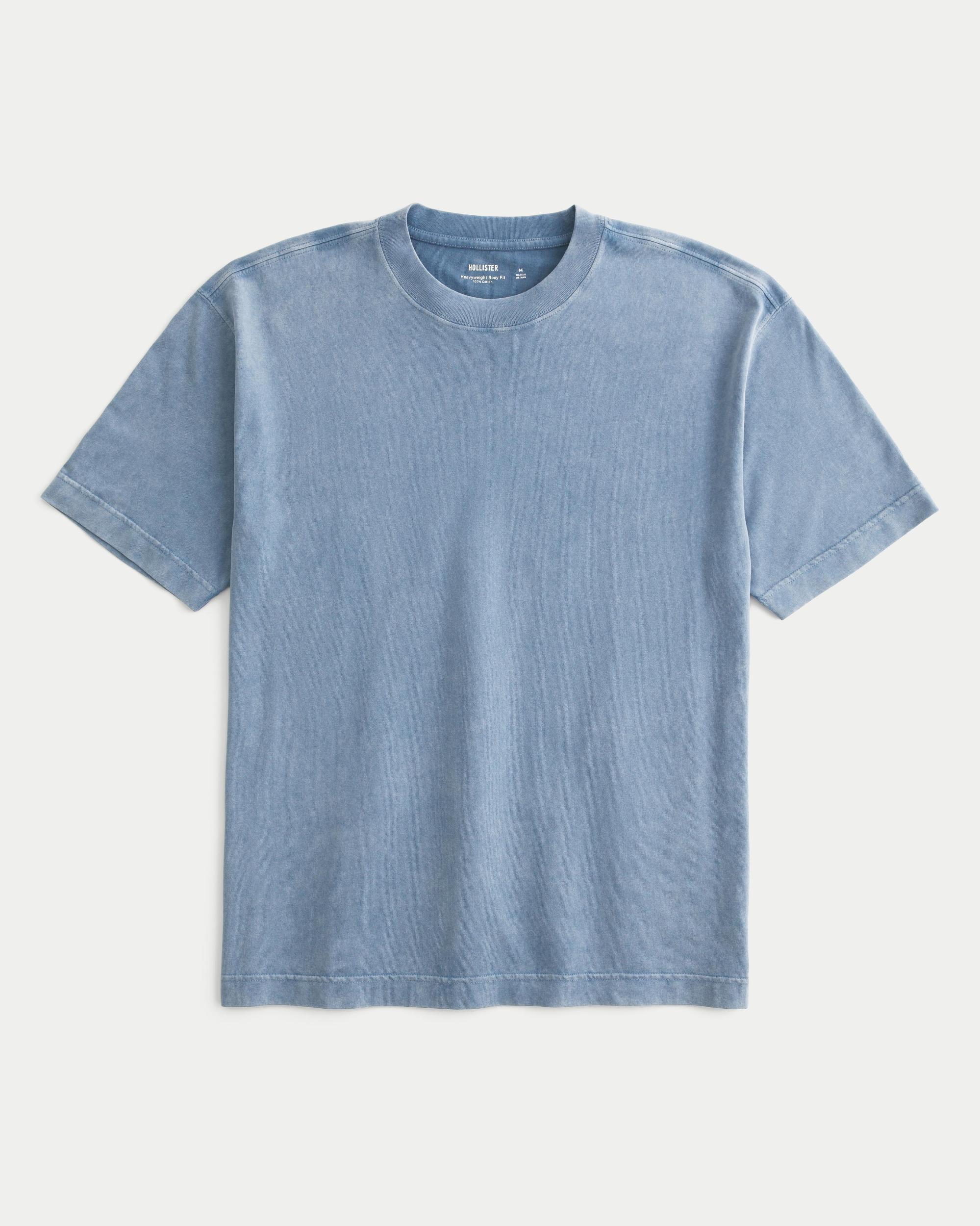 Boxy Heavyweight Washed Crew T-Shirt Product Image
