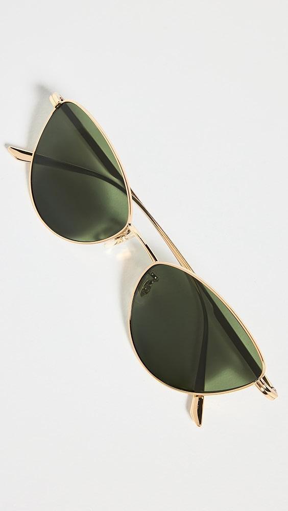 Oliver Peoples Eyewear x Khaite Metal Cat Eye Sunglasses | Shopbop Product Image