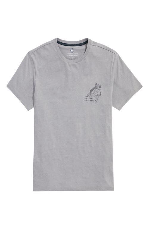 Vineyard Vines Lighthouse Fishing SS Dunes (Grey Heather) Men's T Shirt Product Image