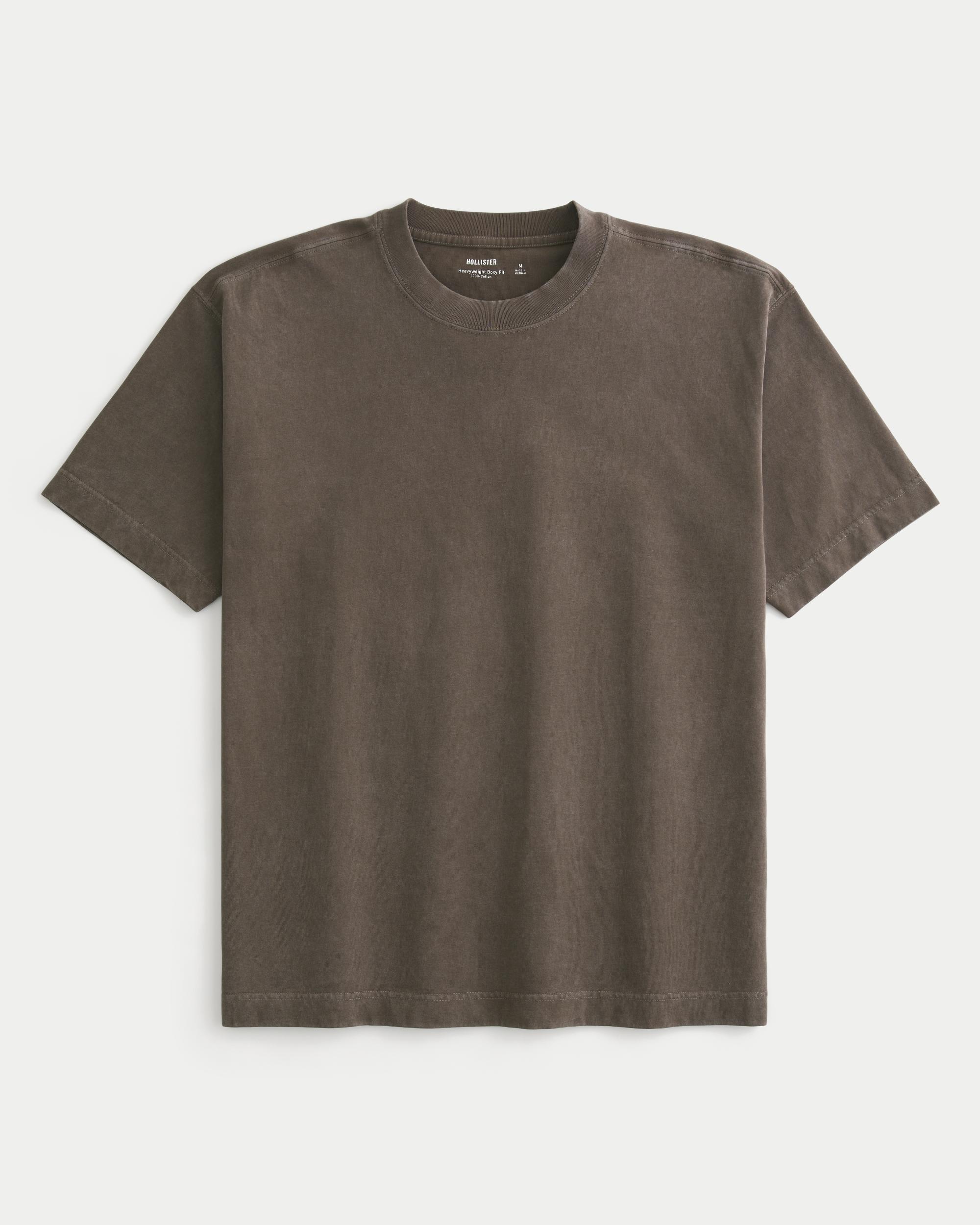 Boxy Heavyweight Washed Crew T-Shirt Product Image