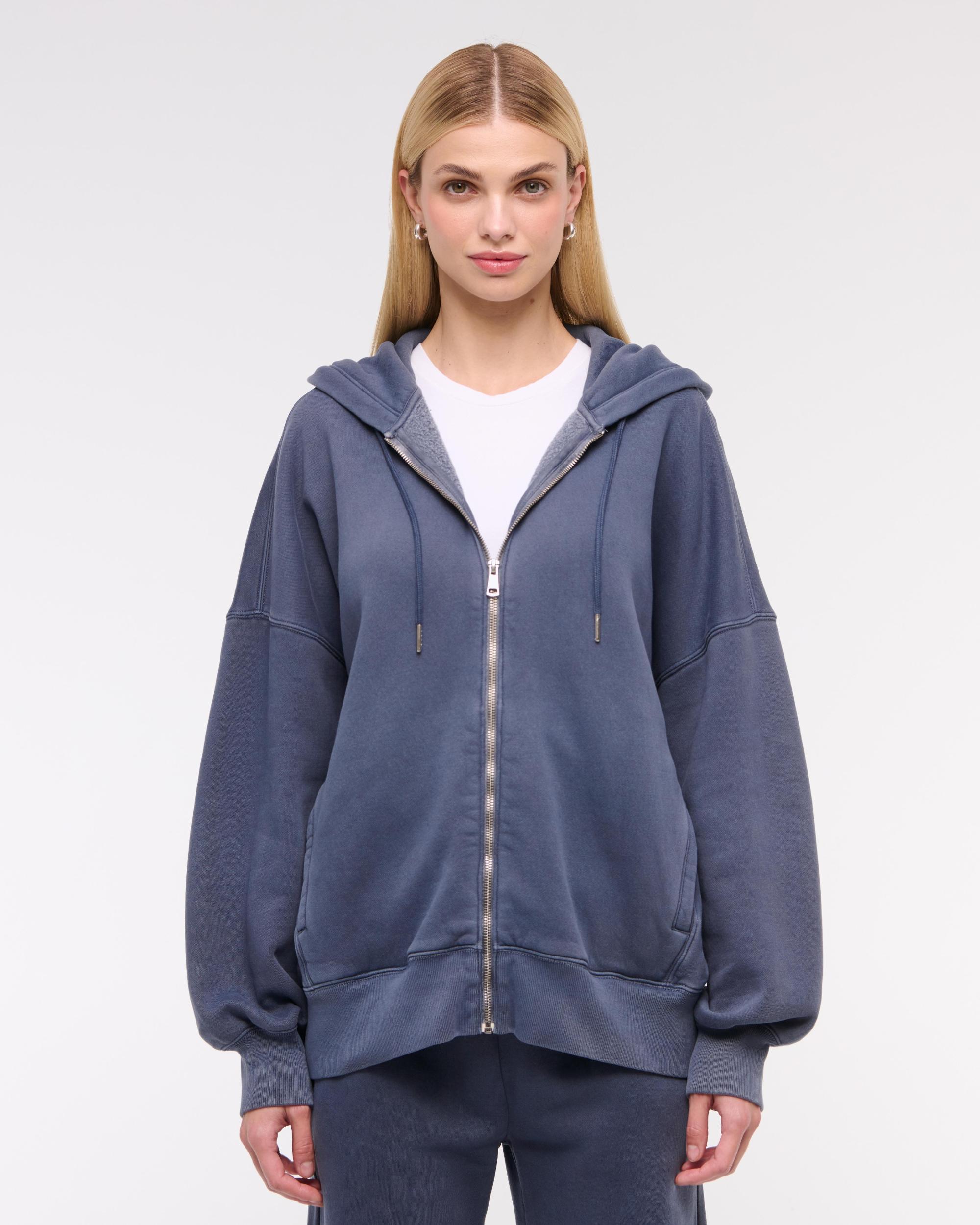 Essential Oversized Sunday Hooded Full-Zip Product Image