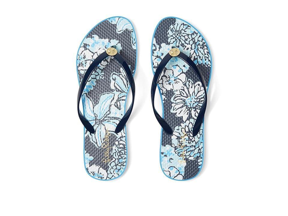 Lilly Pulitzer Pool Flip-Flop (Low Tide Bouquet All Day) Women's Sandals Product Image
