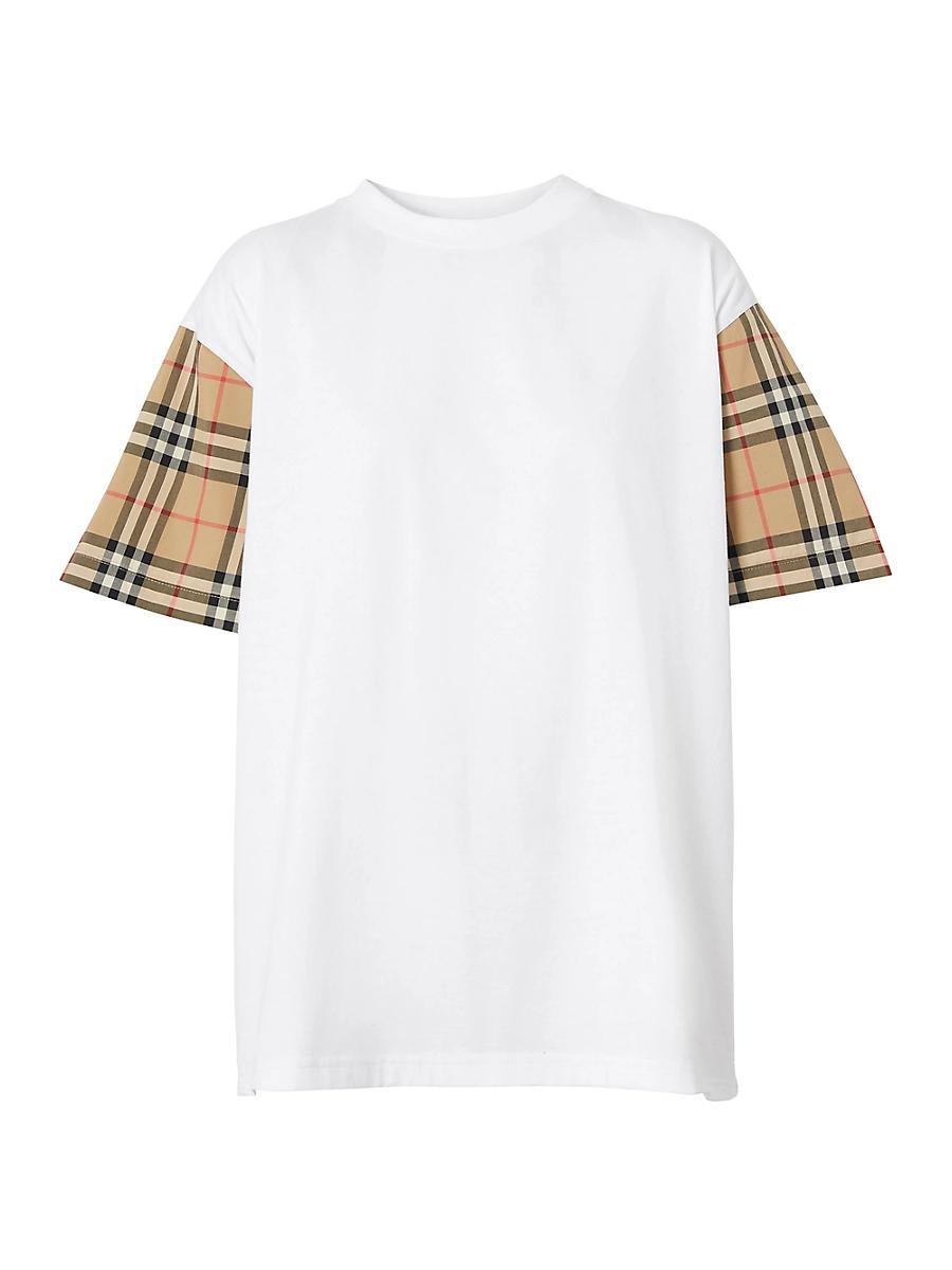 Oversized Vintage Check T-Shirt Product Image
