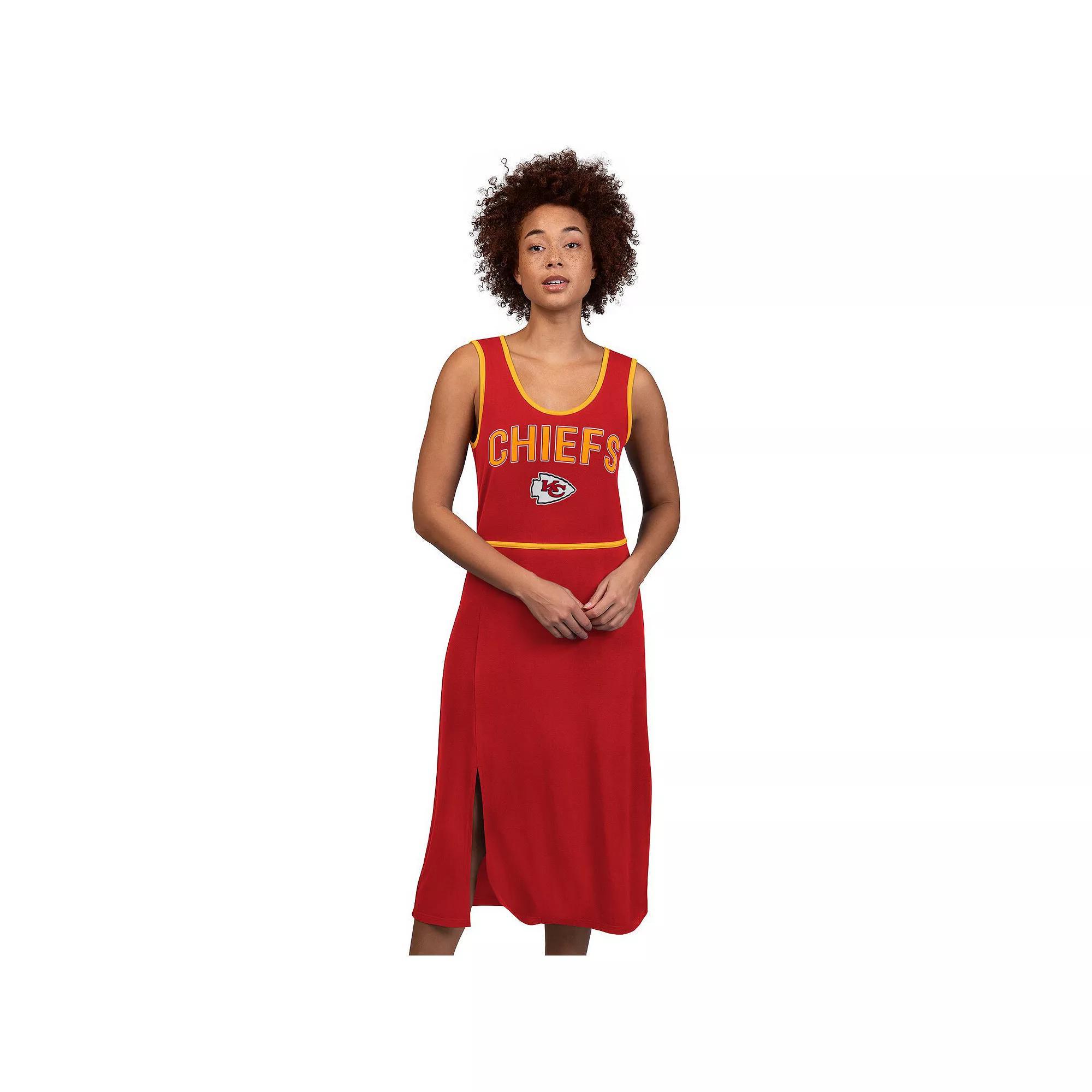 Women's G-III 4Her by Carl Banks  Red Kansas City Chiefs Center Field Maxi Dress, Size: XL Product Image