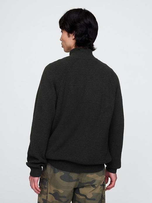 CashSoft Textured Quarter-Zip Pullover Product Image