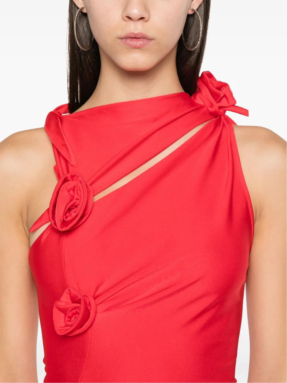 floral-appliqué maxi dress Product Image