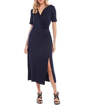 Karen Kane Faux Wrap Midi Dress Product Image