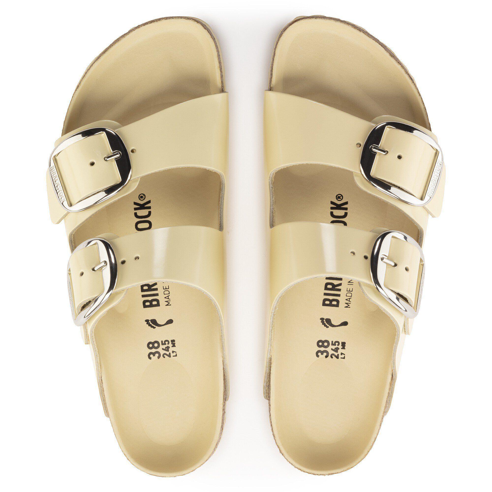 Arizona Big Buckle Natural Leather Patent High Shine Butter Product Image