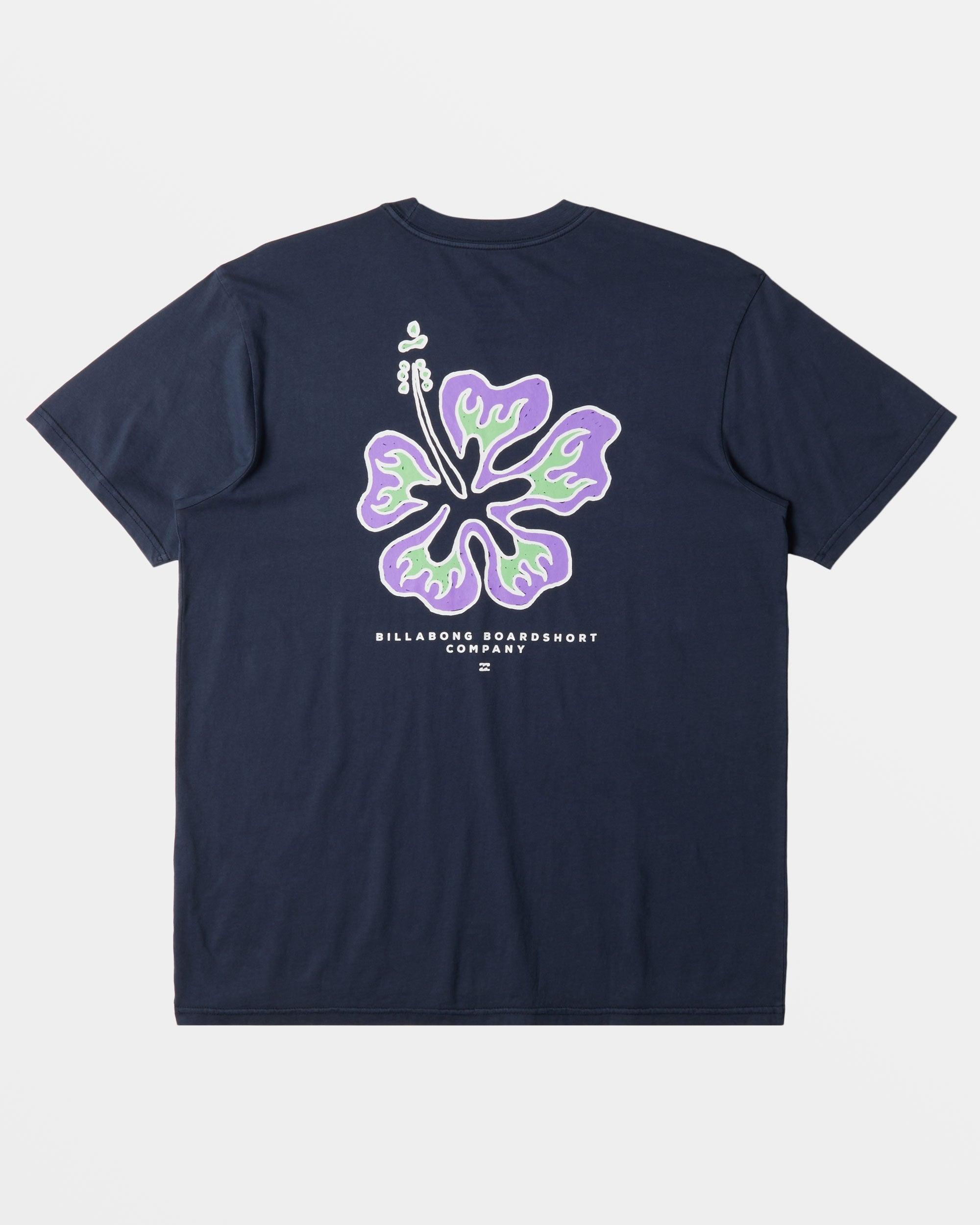 Hibiscus T-Shirt - Navy Male Product Image