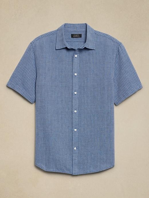 Slim Linen-Blend Shirt Product Image