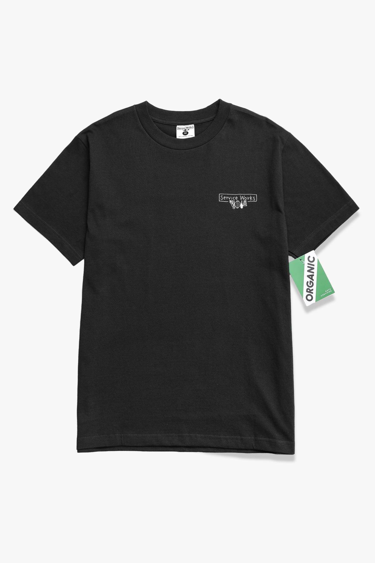 Service Works - Scribble Logo Tee - Black Product Image