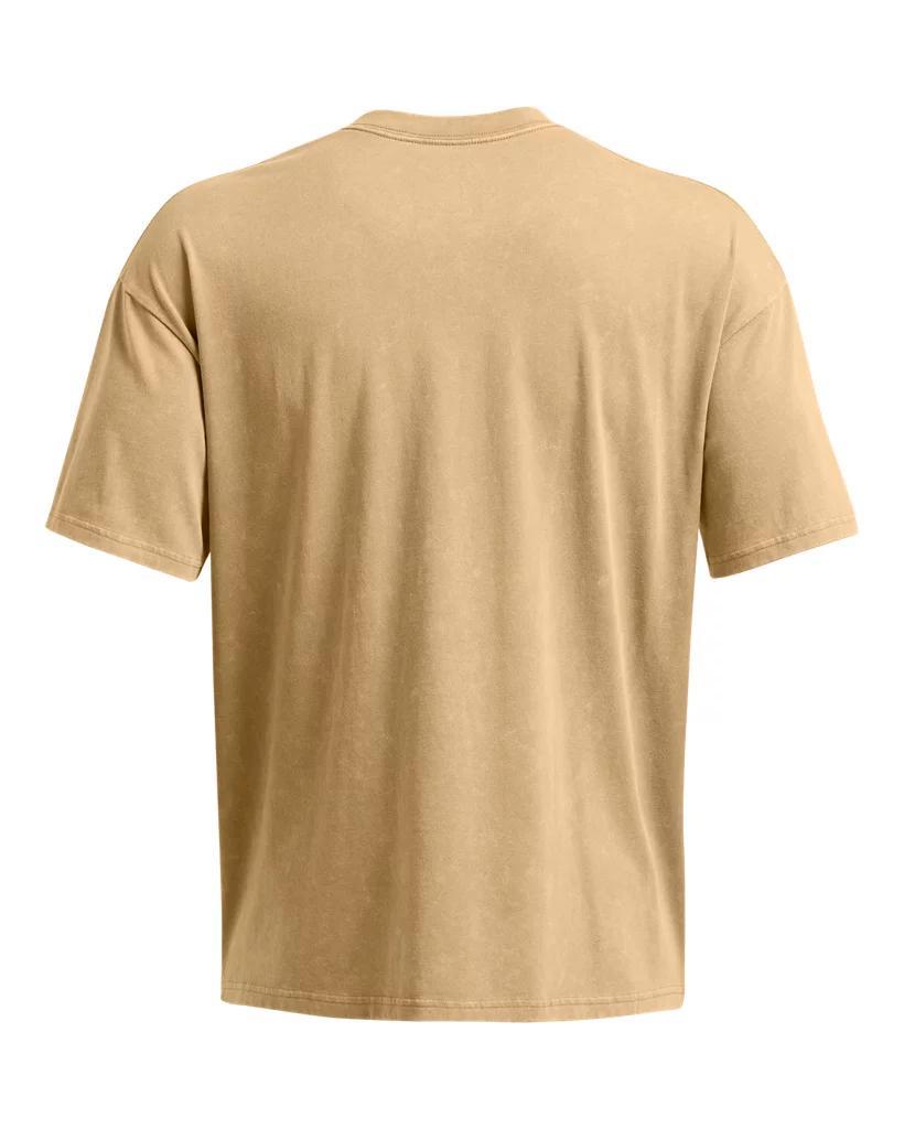 Men's UA Heavyweight Oversized Logo Wash Short Sleeve Product Image