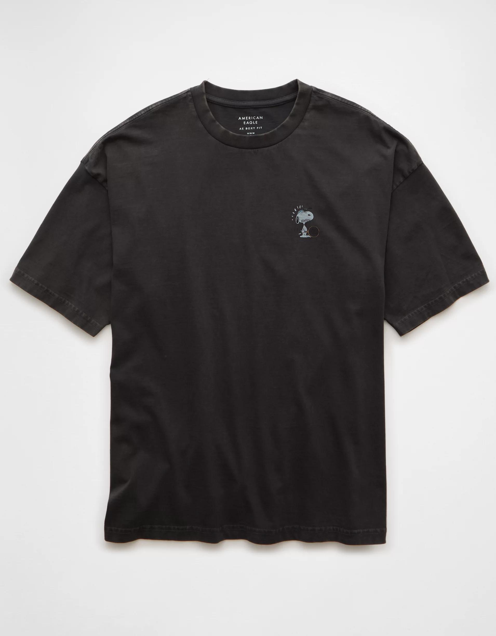 AE Boxy Snoopy Graphic T-Shirt Product Image