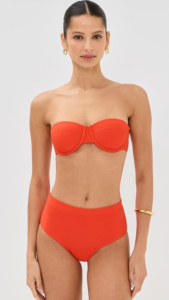 STAUD Jo Balconette Bikini Top | Shopbop Product Image