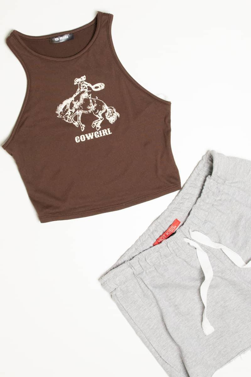 Cowgirl Cropped Tank Product Image
