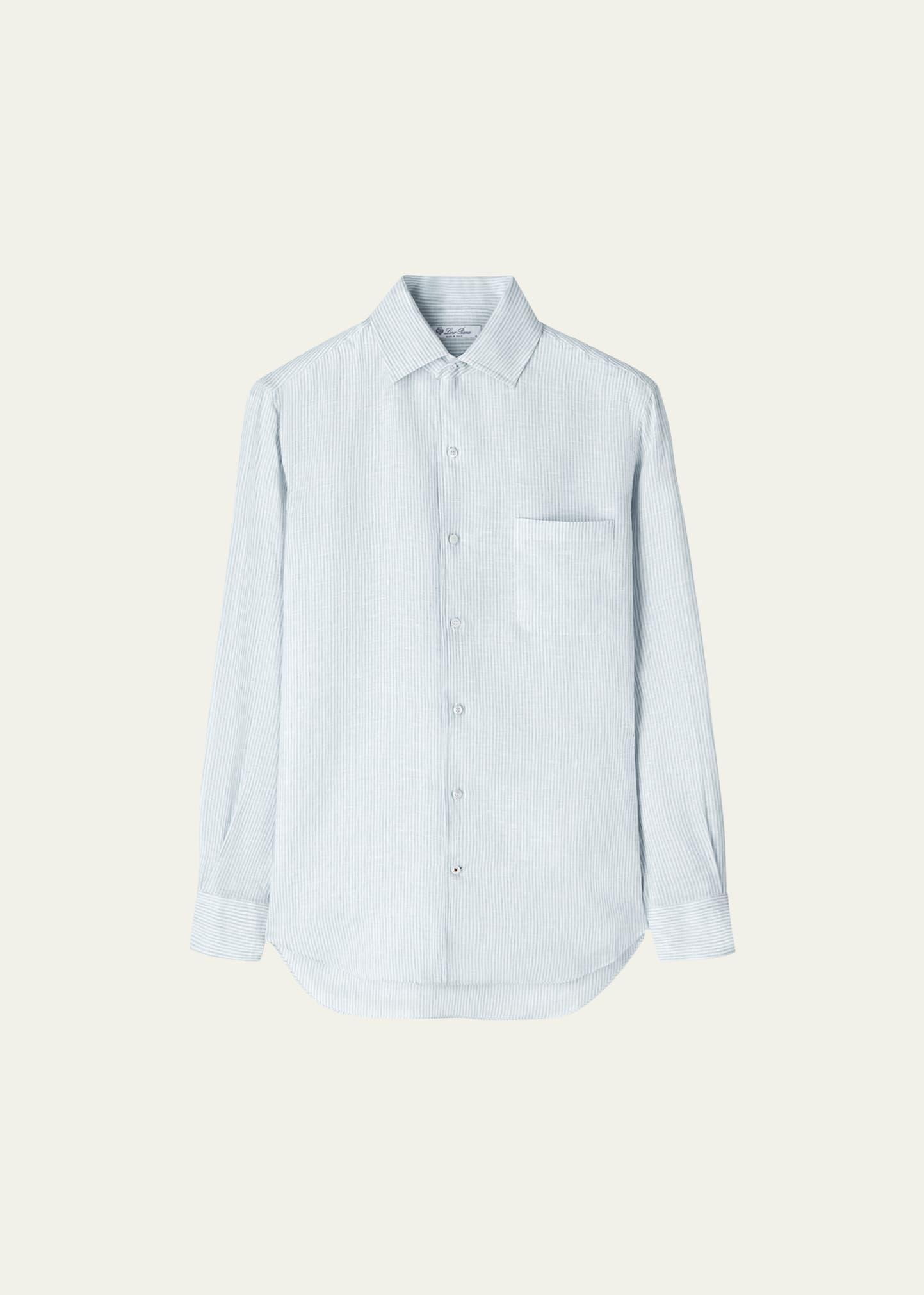 Mens Andre Arizona Summer Stripe Linen Sport Shirt Product Image