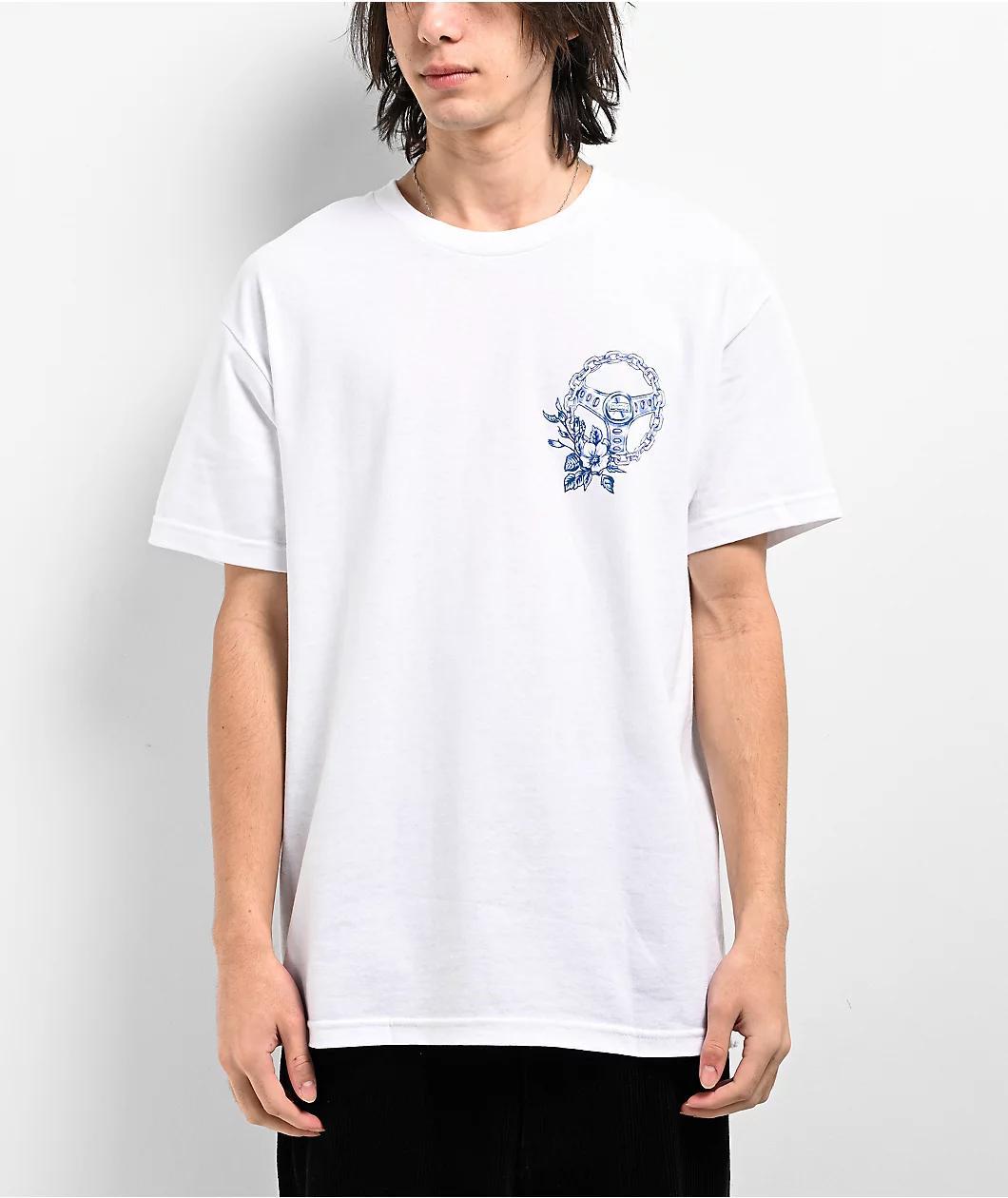 DGK Rollin Lo' White T-Shirt Product Image