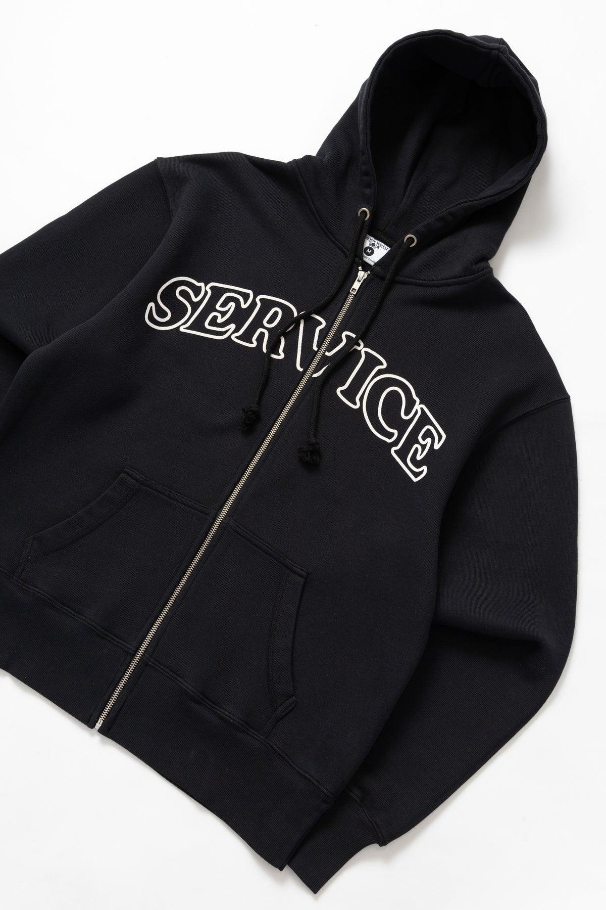 Arch Logo Zip Hoodie - Black Product Image