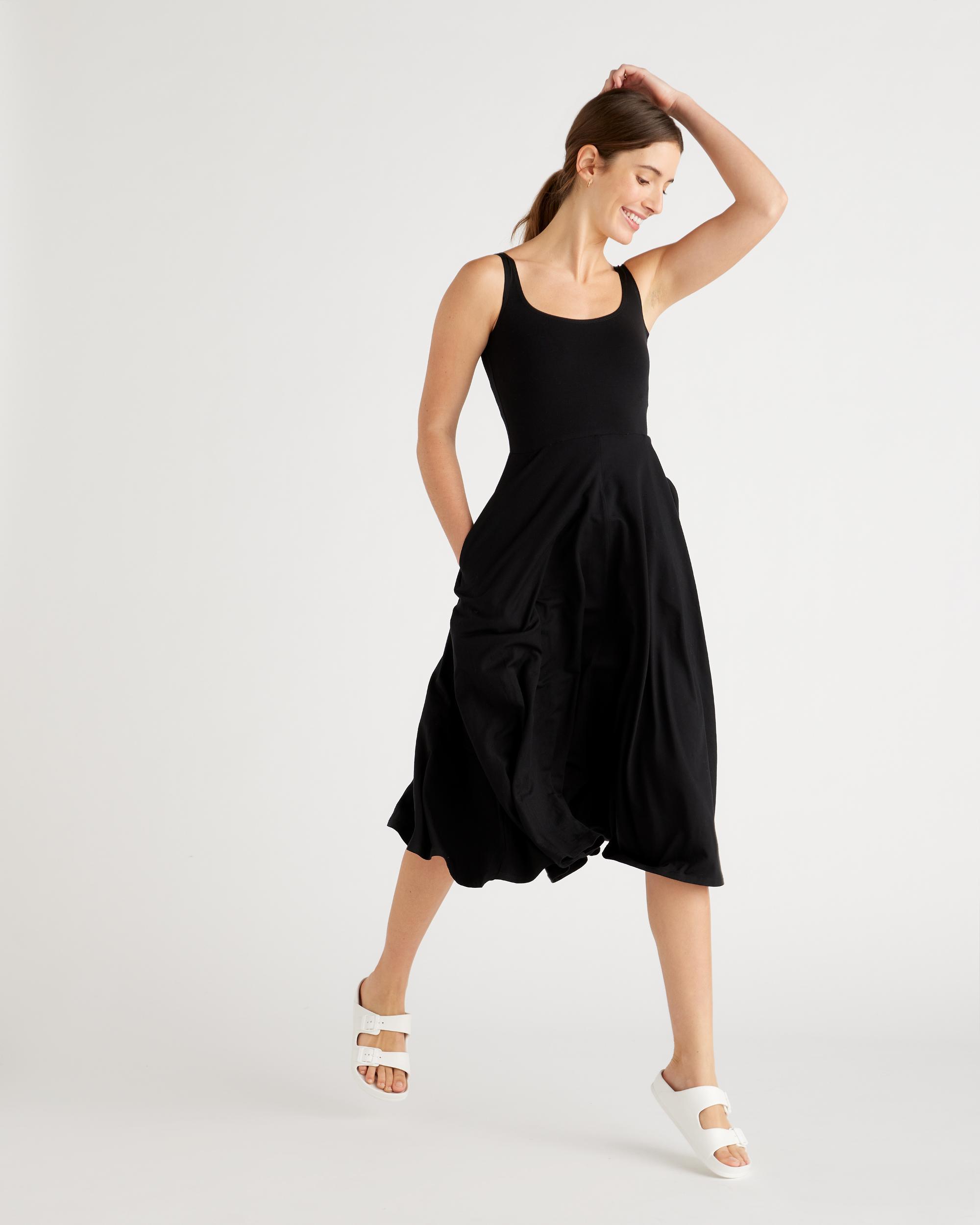 Quince | Women's Fit & Flare Knit Dress Tencel Product Image