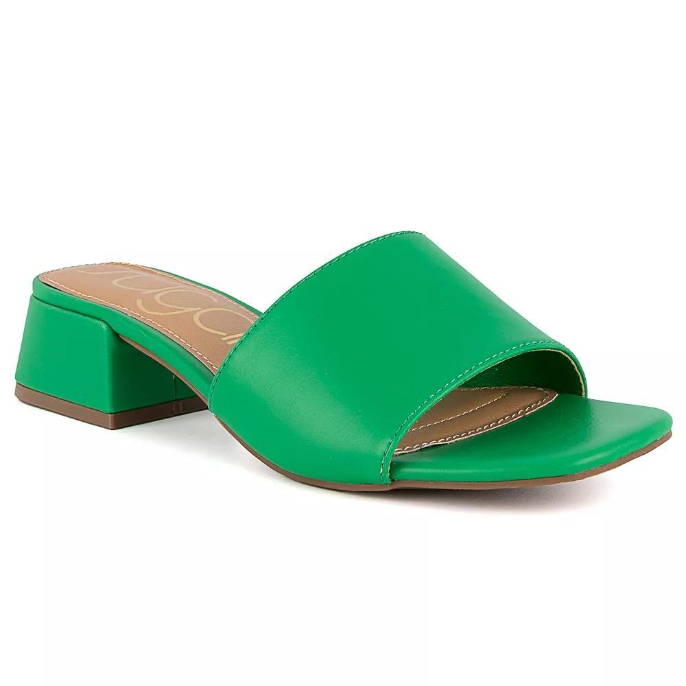 sugar Uniform 3 Women's Block Heel Sandals, Size: 6, Green Product Image