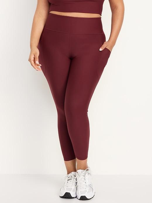 High-Waisted PowerSoft Rib Leggings Product Image