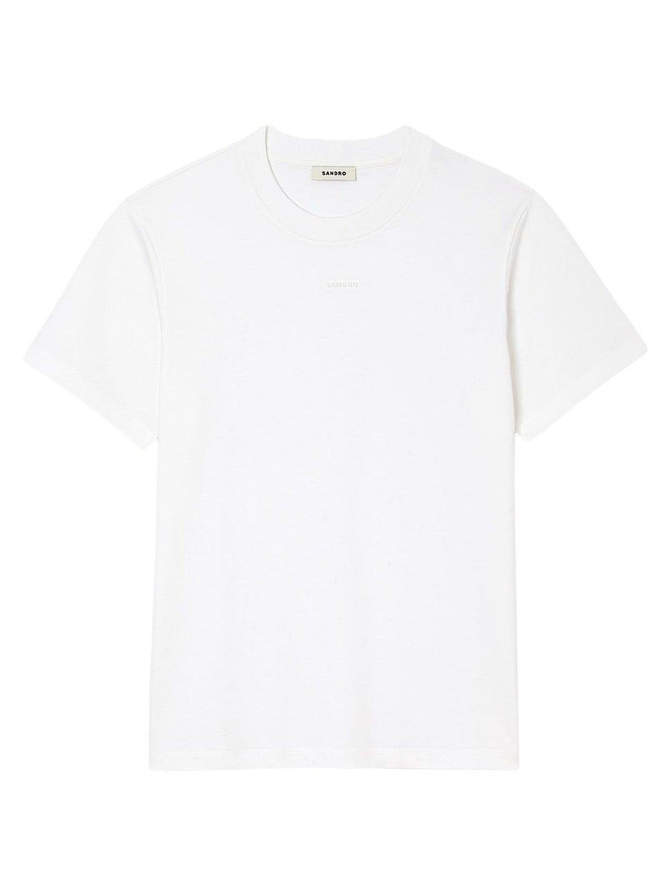 Mens Cotton T-Shirt with Logo Product Image