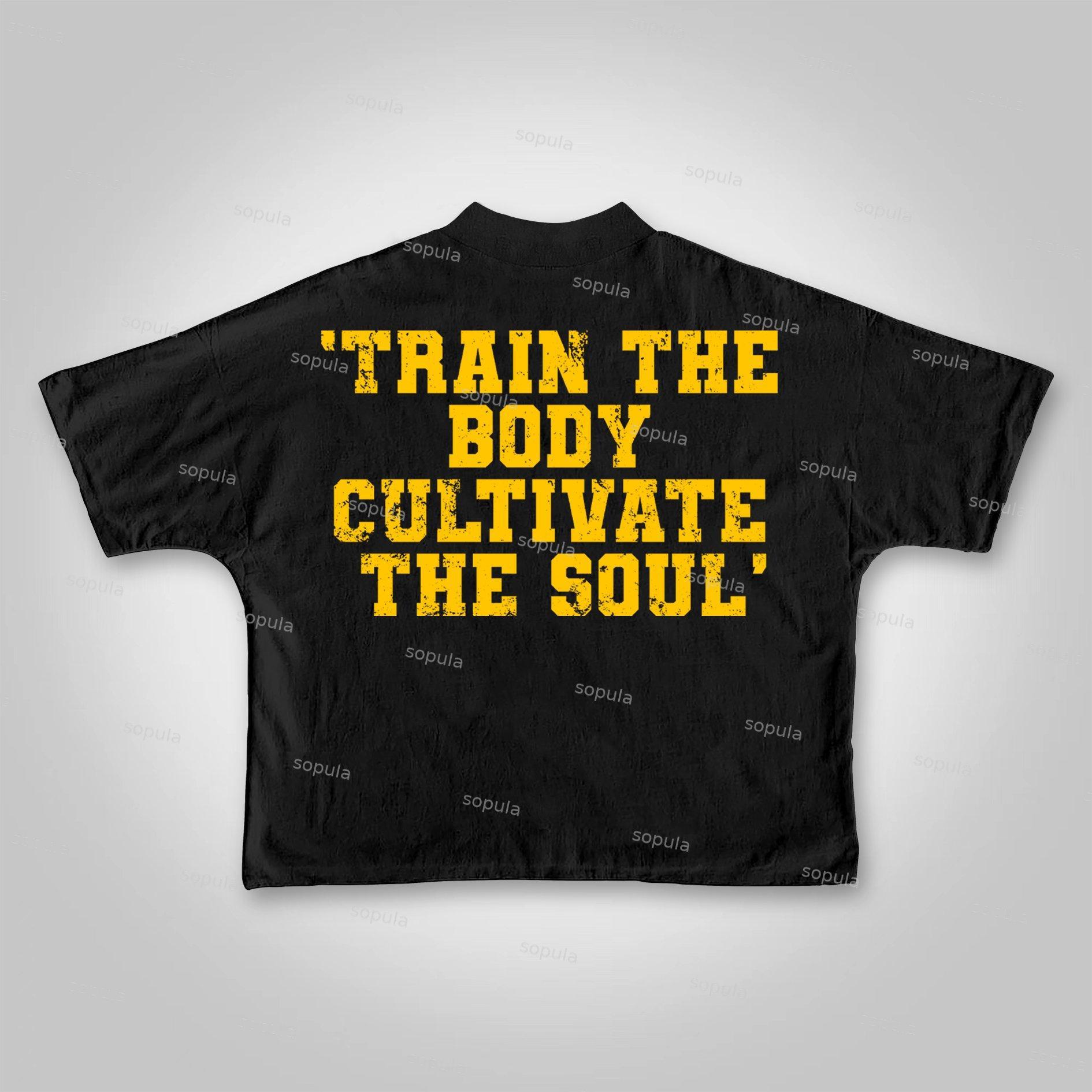 Sopula The Lord Spots Me Vintage God Gym Graphics Cropped T-Shirts Product Image