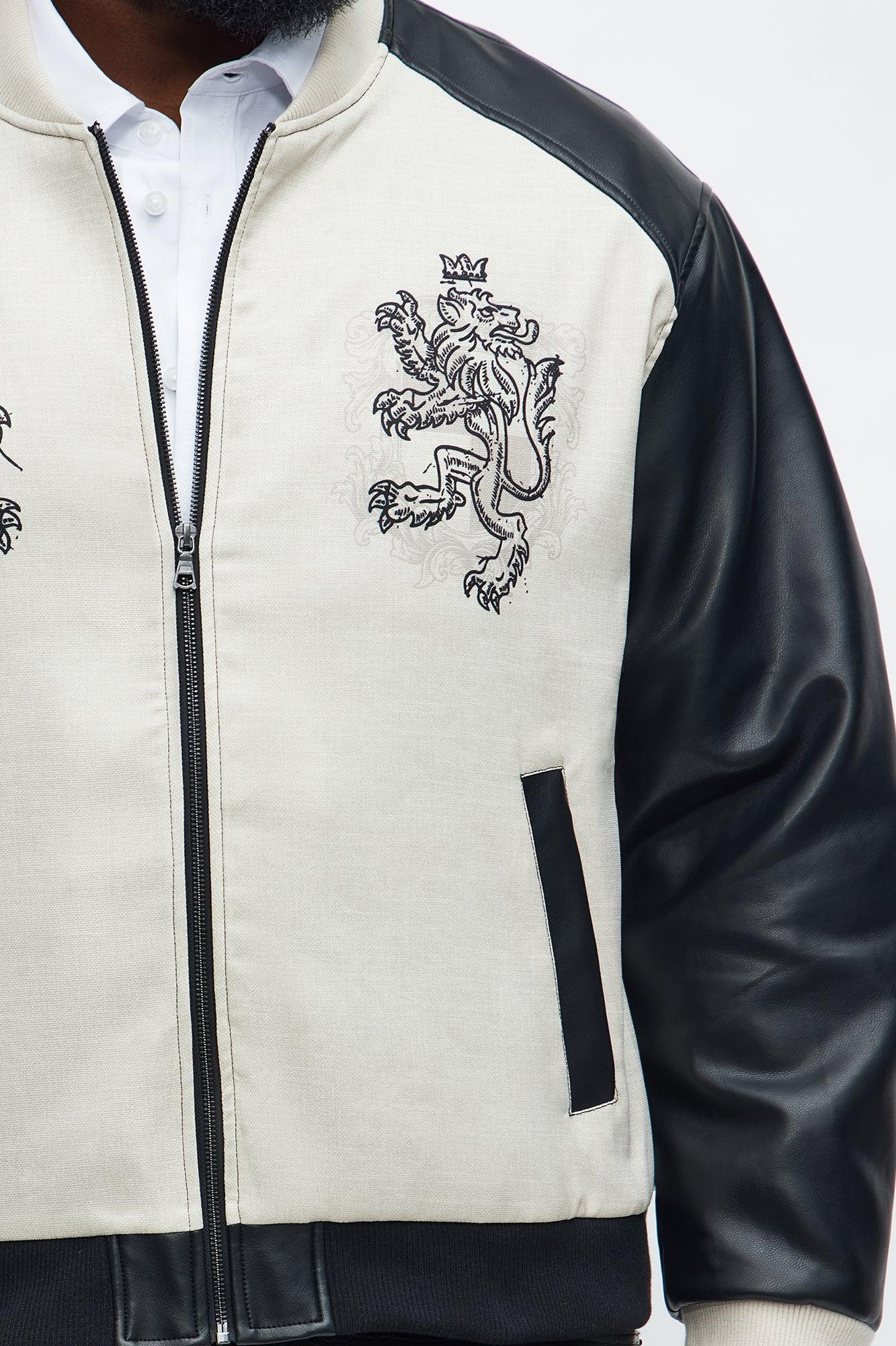 Divine Order Bomber Jacket - Black Male Product Image