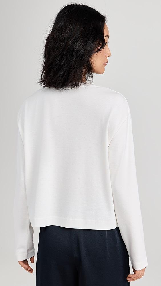 Vince Relaxed Long Sleeve Cropped Crew Tee | Shopbop Product Image