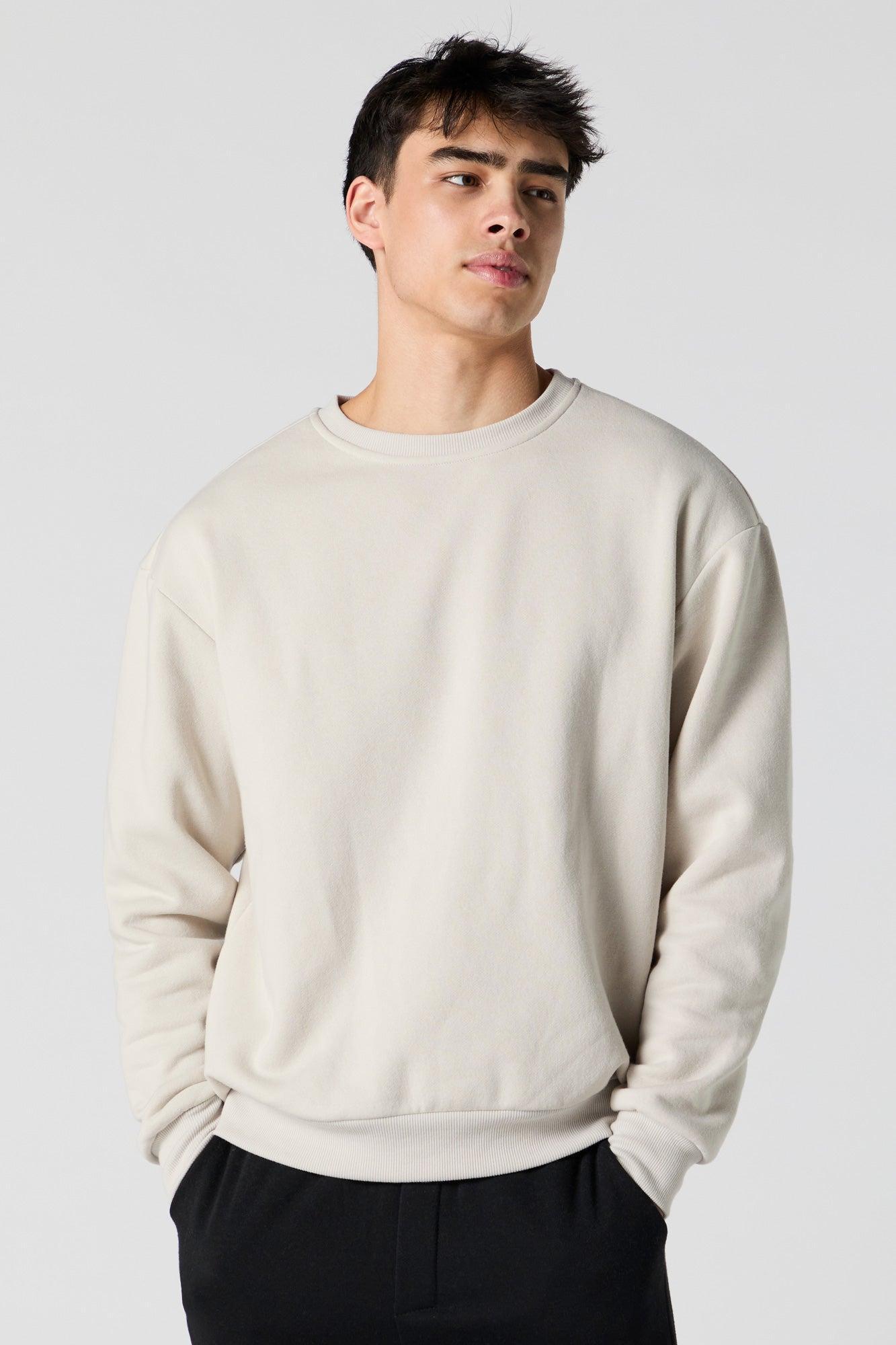 Solid Fleece Sweatshirt Male Product Image