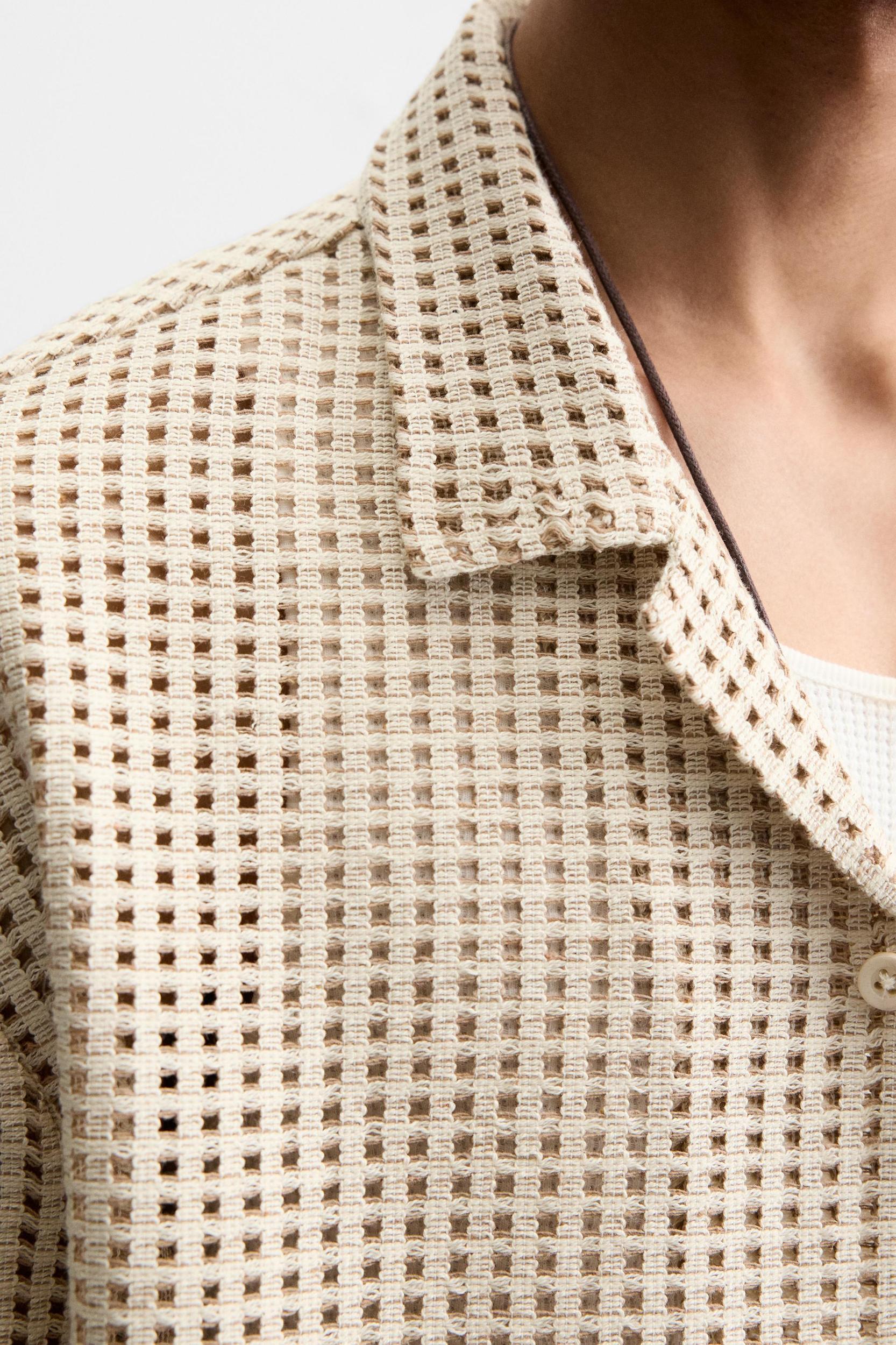 OPEN JACQUARD SHIRT Product Image