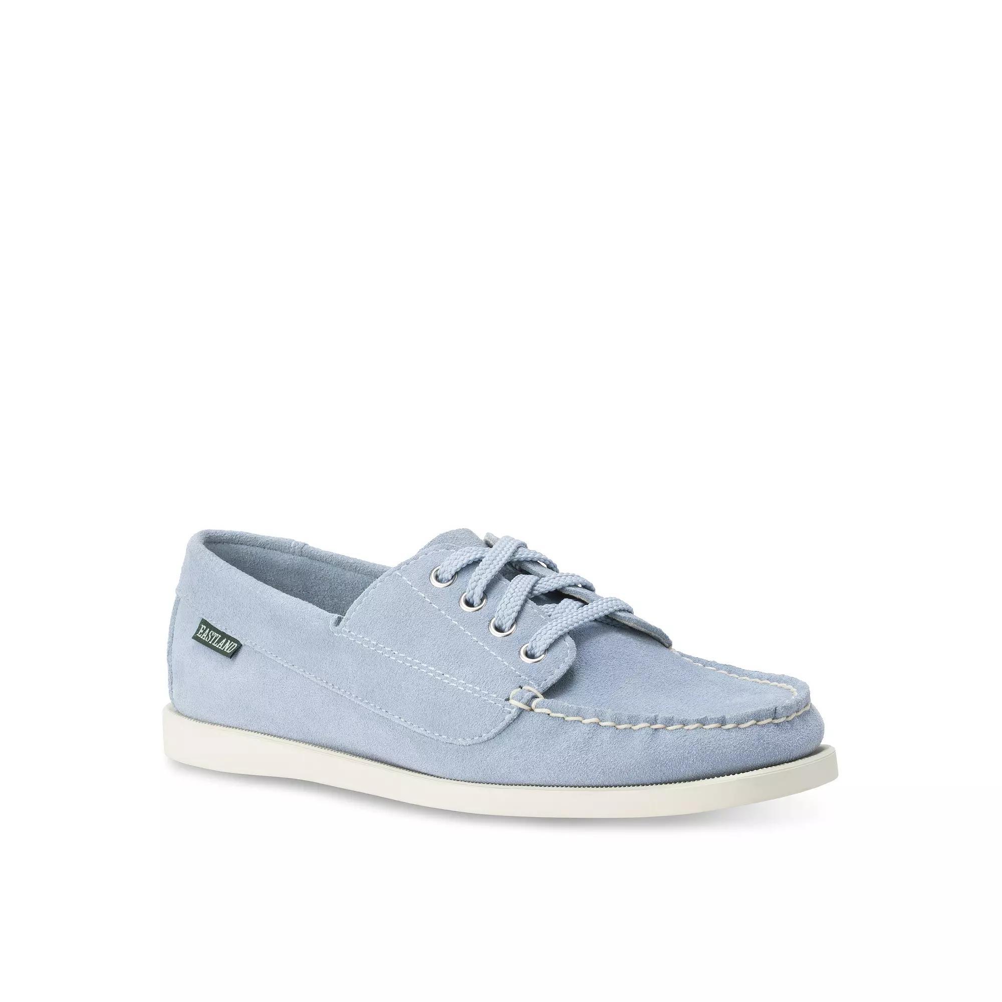 Eastland Falmouth Women's Camp Moc Oxfords, Size: 7, Blue Suede Product Image