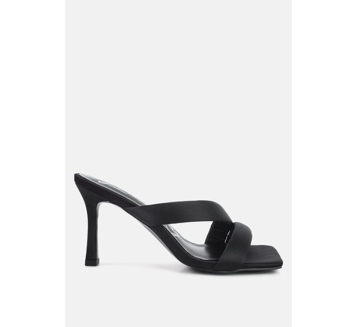 London Rag Spice Up Women's Cross Strap Heels, Size: 7, Off White Product Image