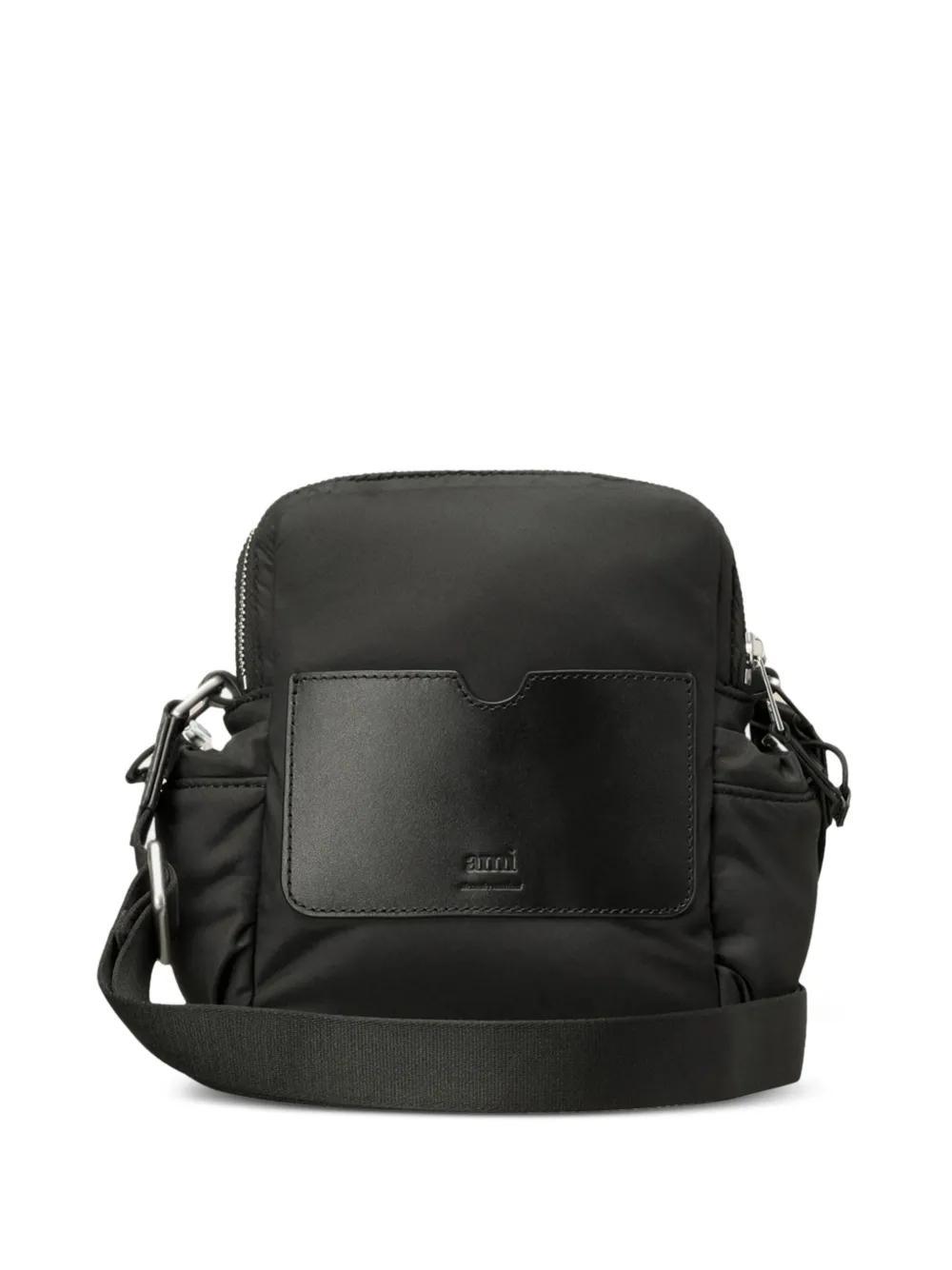 logo-plaque buckle-detail messenger bag Product Image