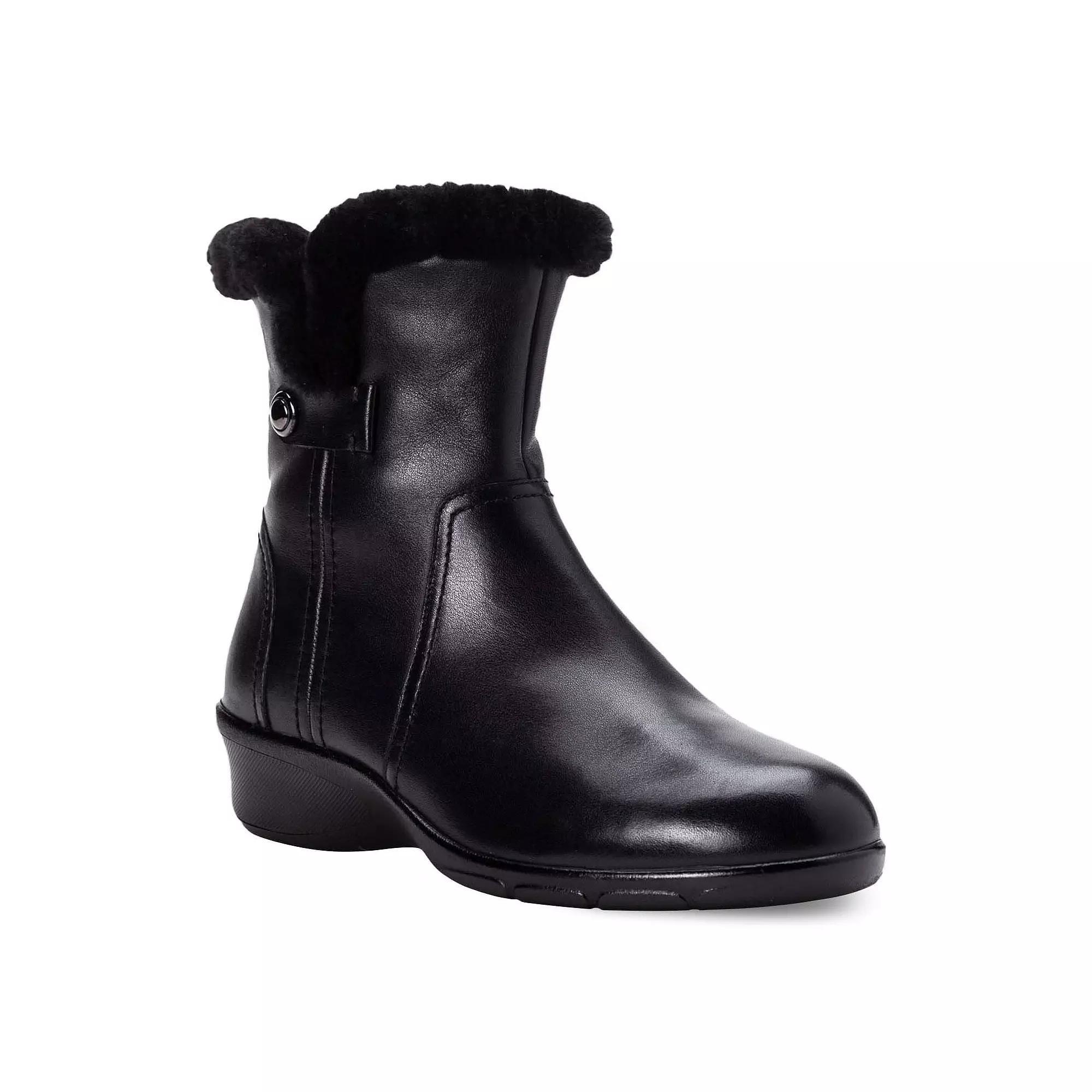 Propet Waylynn Women's Faux-Fur Ankle Boots, Size: 6 XXW, Black Product Image