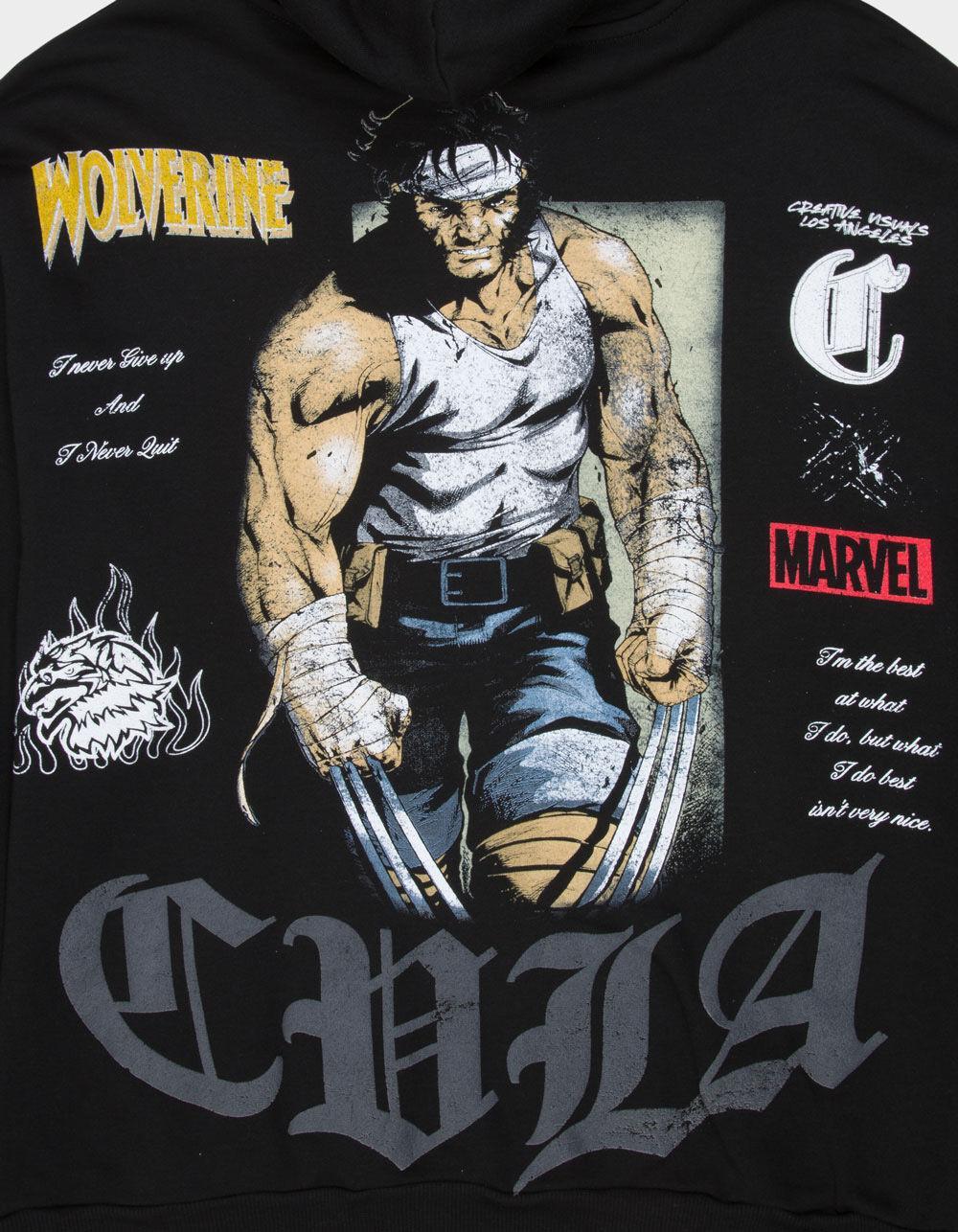 CVLA x Wolverine Beat Down Mens Hoodie - BLACK Product Image
