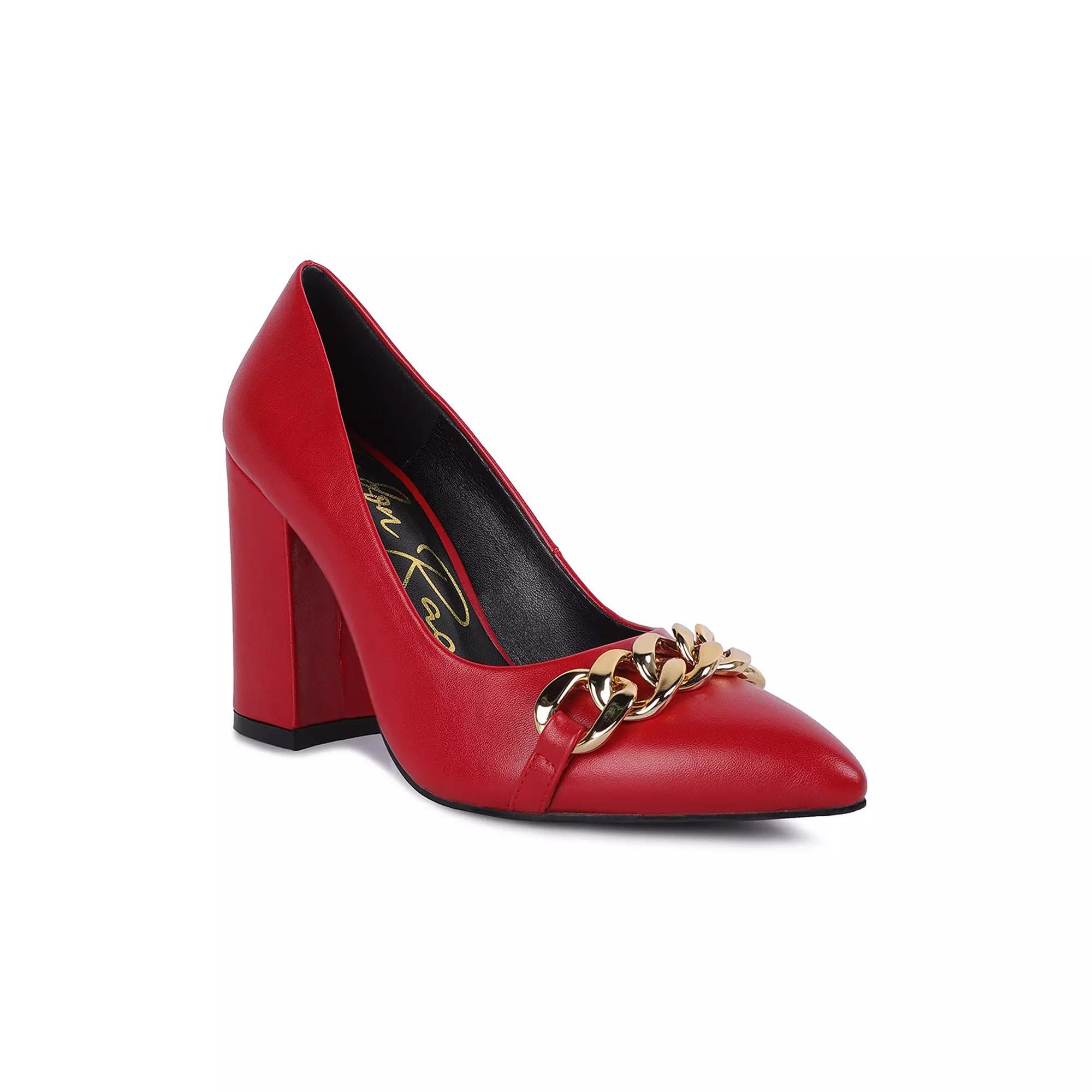 London Rag Majesty Womens Chunky Chain Pumps Product Image