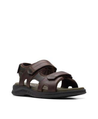 Clarks Walkford Walk Mens Leather Sandals Product Image