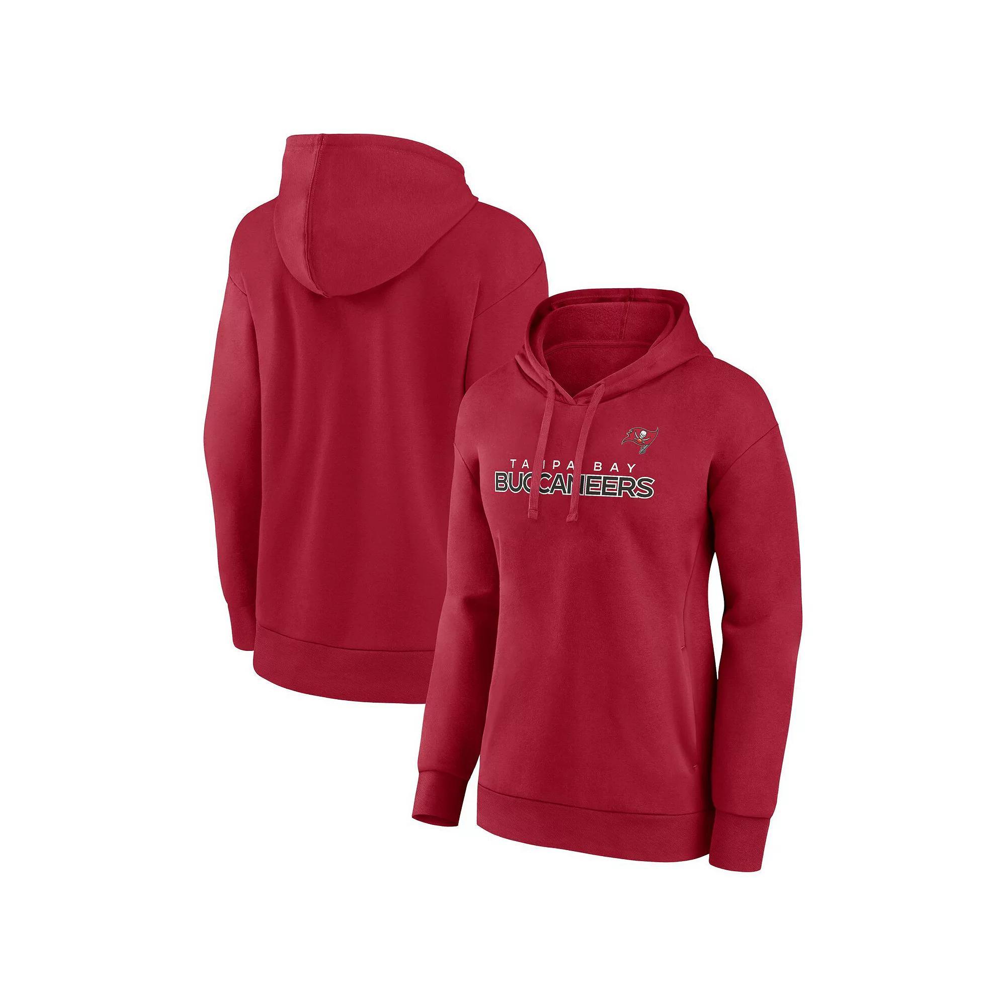 Women's Fanatics Black Carolina Panthers Iconic Cotton Fleece Checklist Pullover Hoodie, Size: Small Product Image