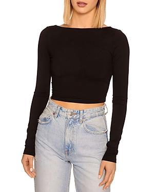 Womens Boatneck Crop Top Product Image