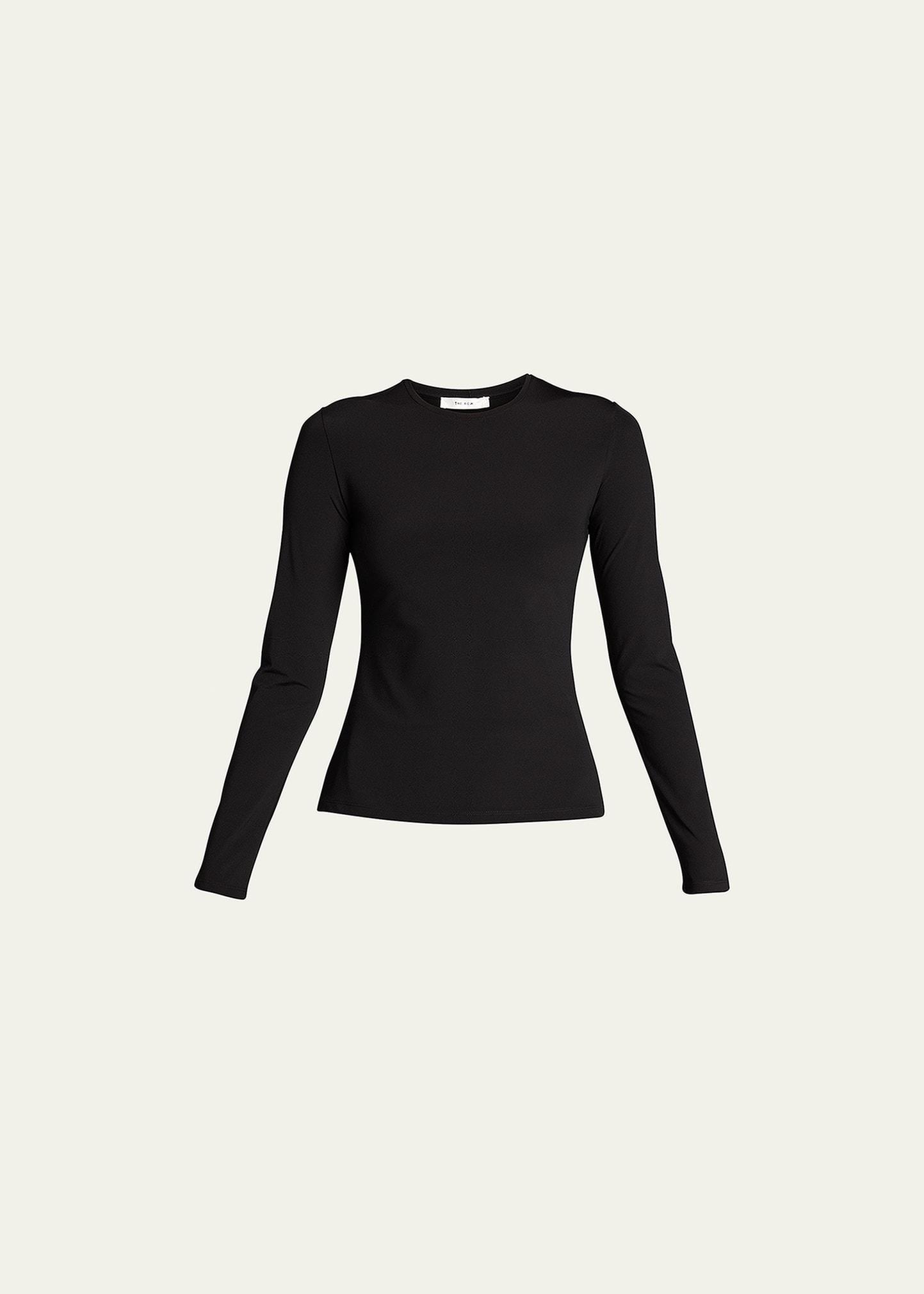 Inverness Long-Sleeve Crepe Top Product Image