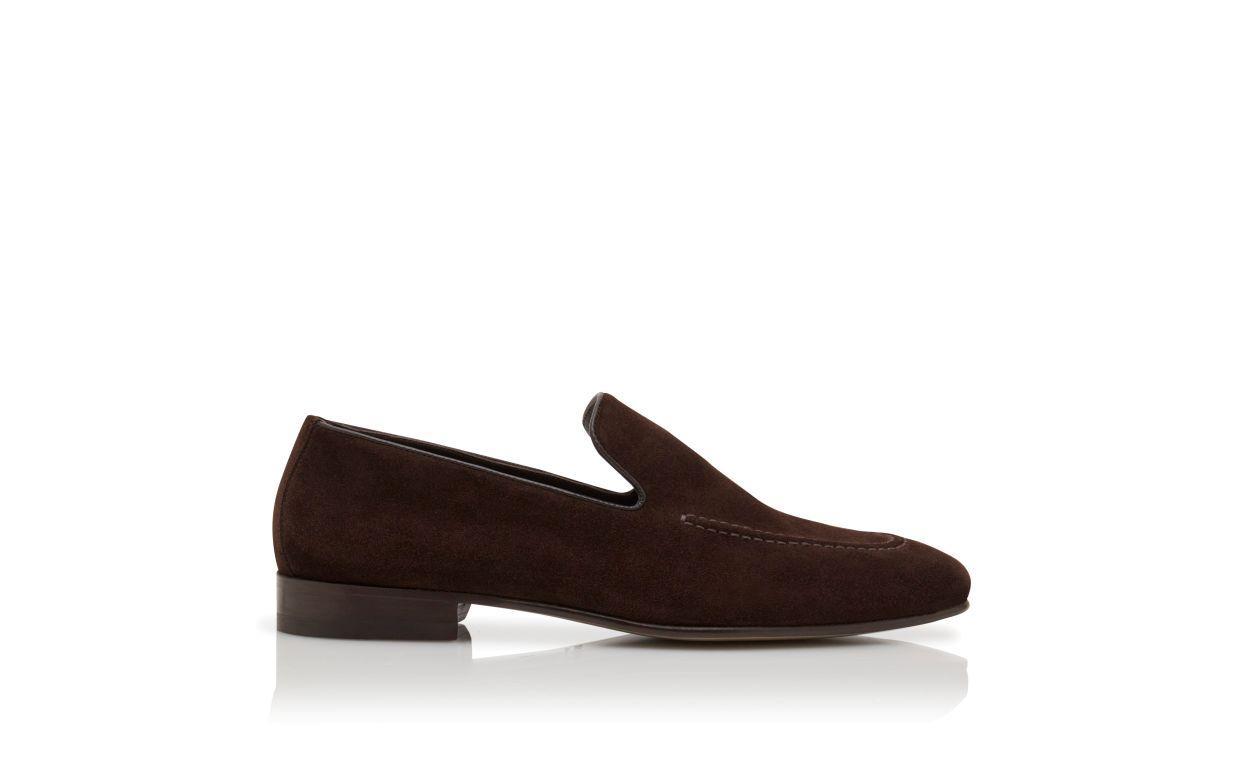 TRURO Dark Brown Crosta Loafers  Product Image