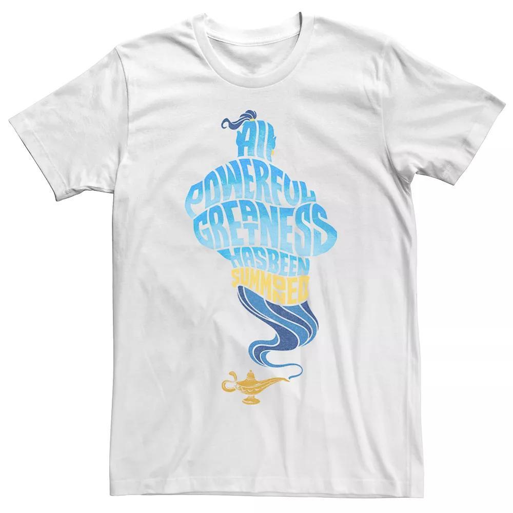 Disney's Aladdin Men's All Powerful Genie Graphic Tee, Size: Medium, White Product Image
