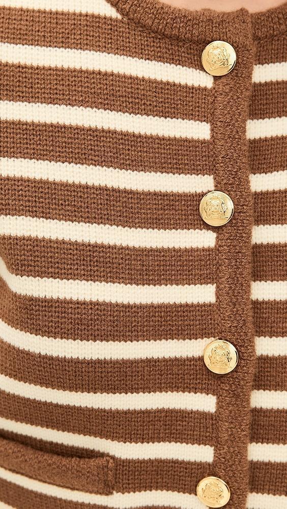 English Factory Knit Striped Sweater Cardigan | Shopbop Product Image